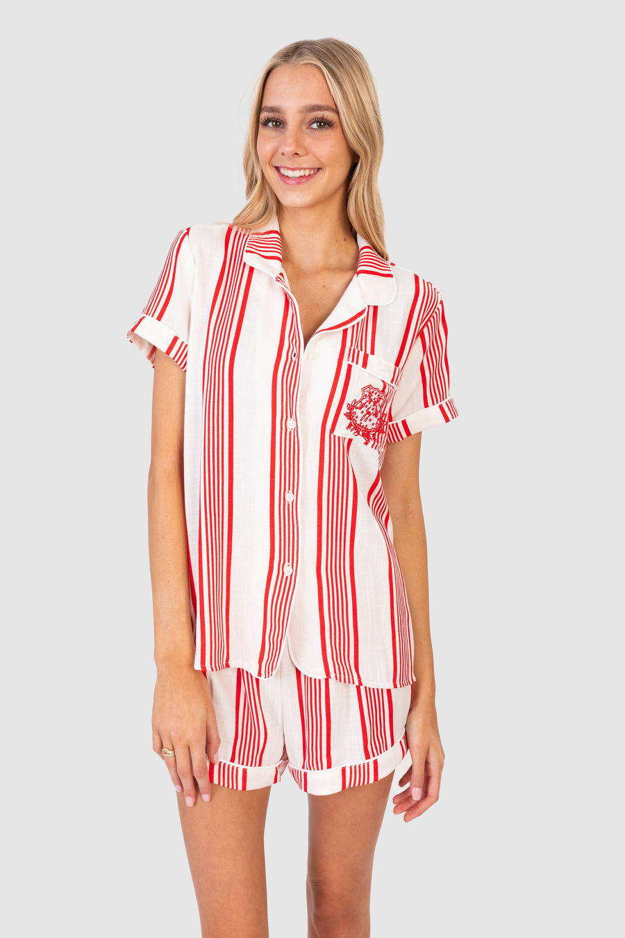Pajama Set Bright Red Stripe *Limited*Edition*