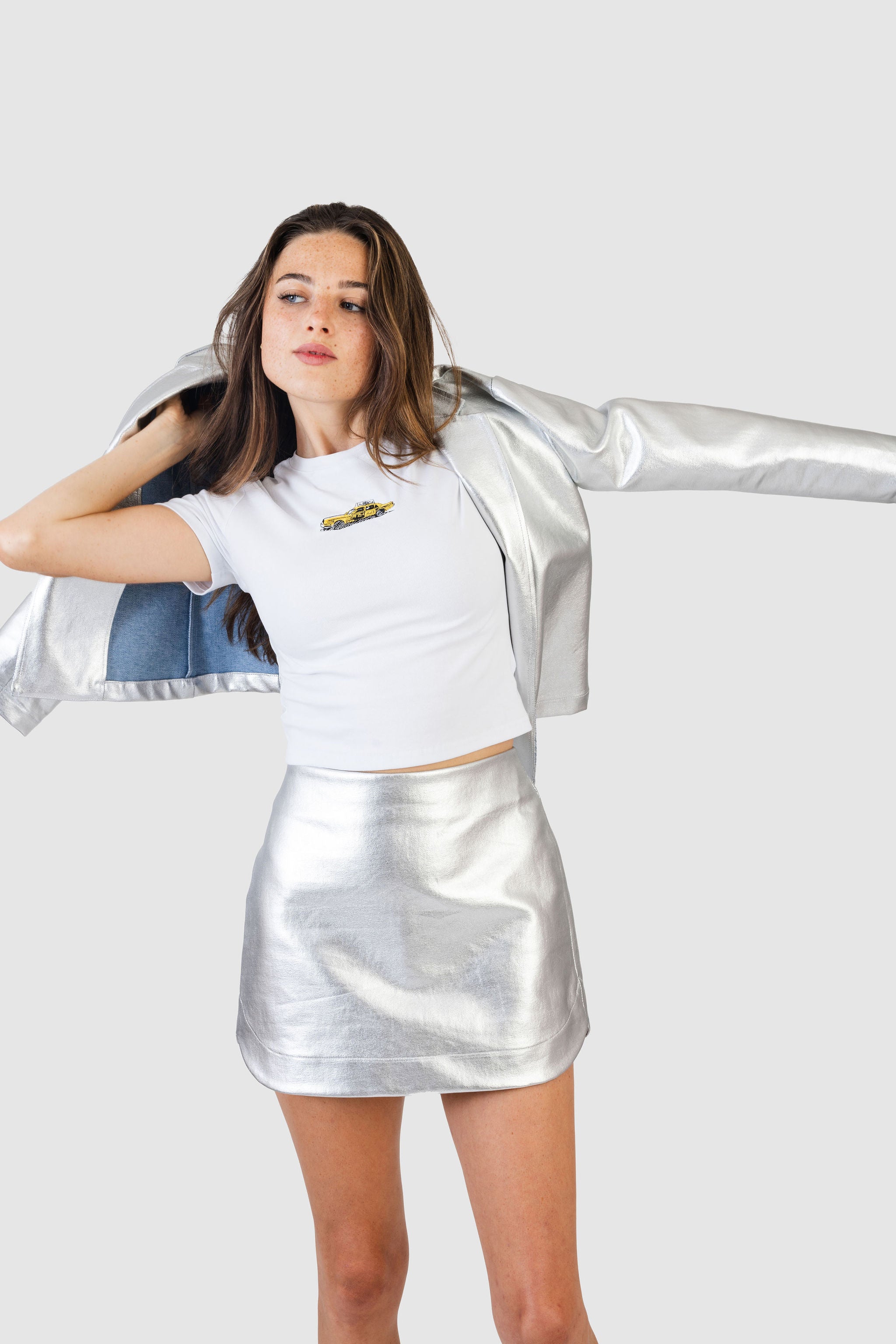 Sunnie Skirt Silver Denim – Shop KOCH