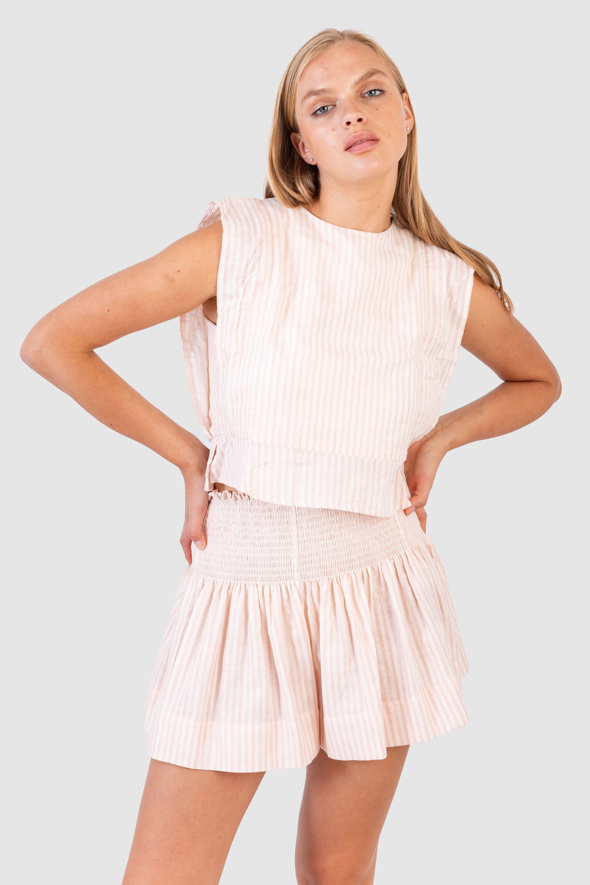Erica Skirt Pink & Ivory Stripe – Shop KOCH