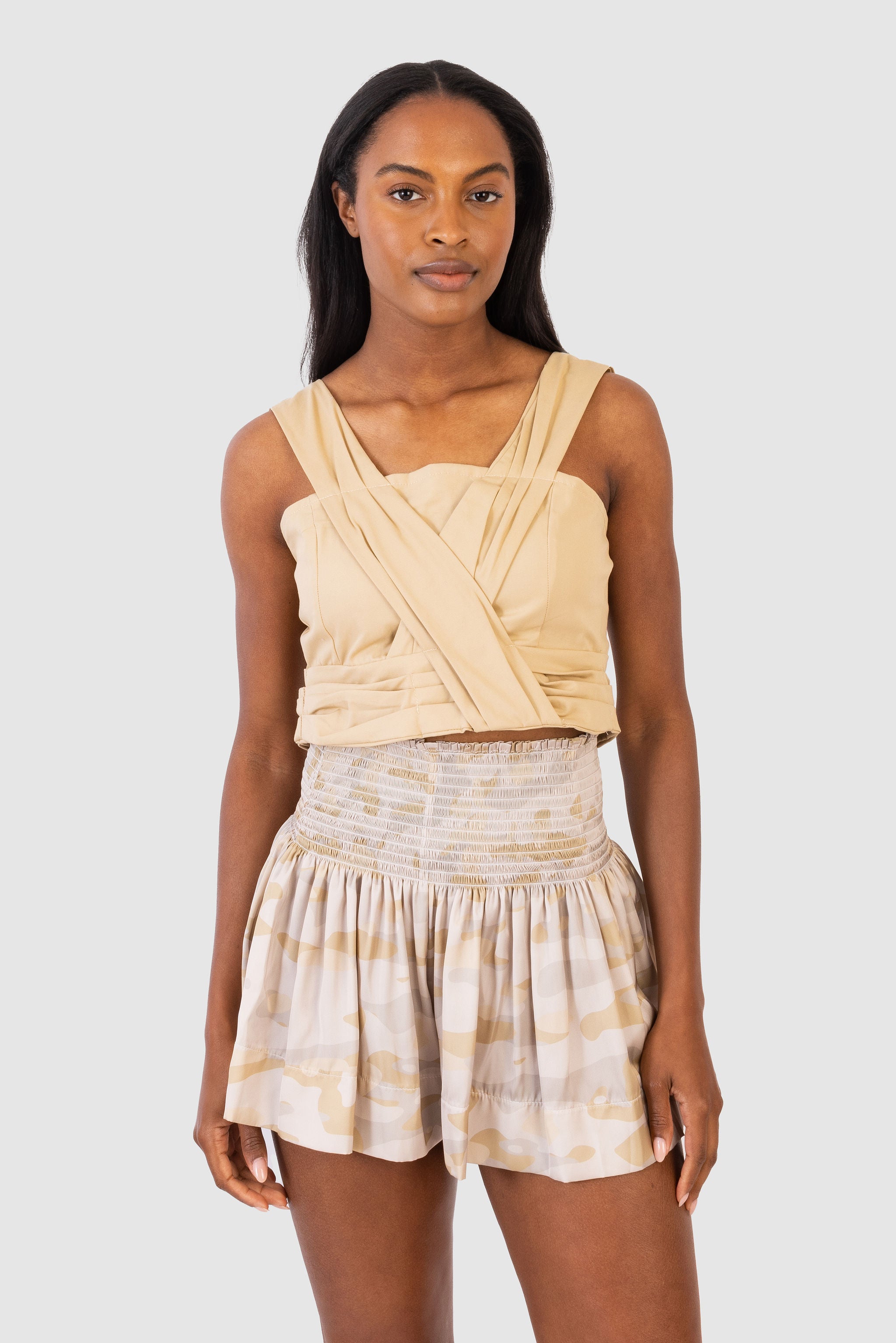 khaki camouflage skirt