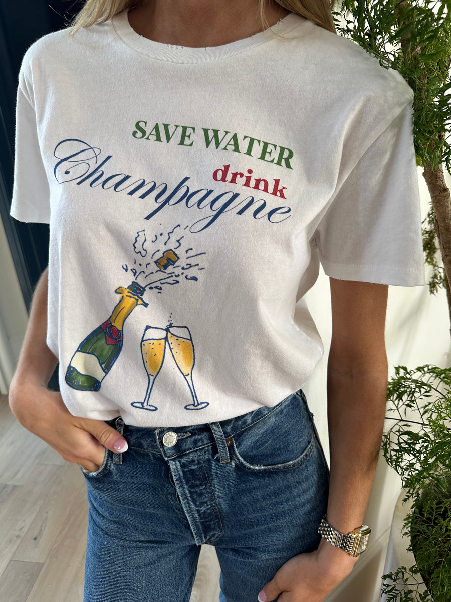 Drew Tee Save Water, Drink Champagne *Limited*Edition*