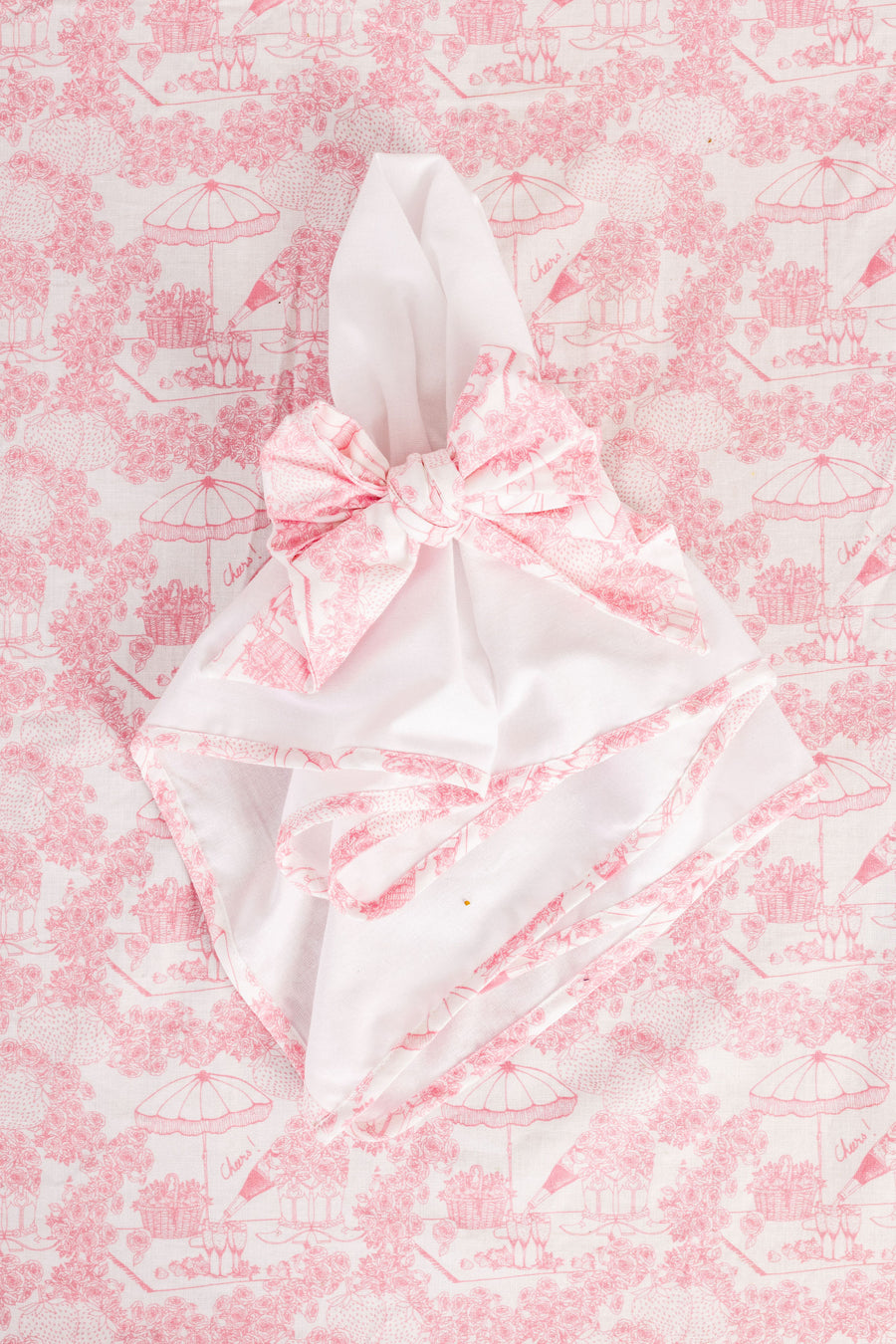 Napkin Ring Set Pink Picnic Toile *Limited*Edition*