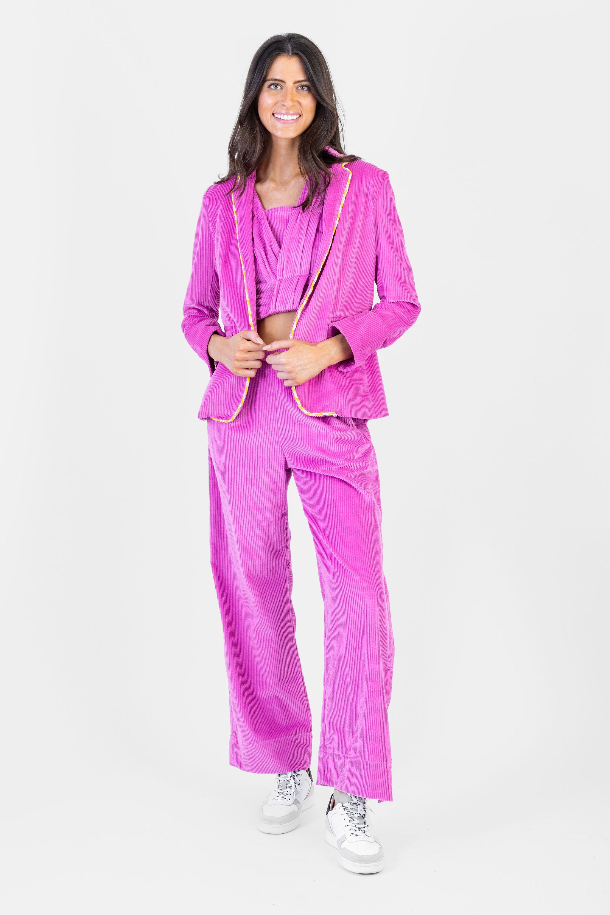 Topshop magenta outlet suit jacket