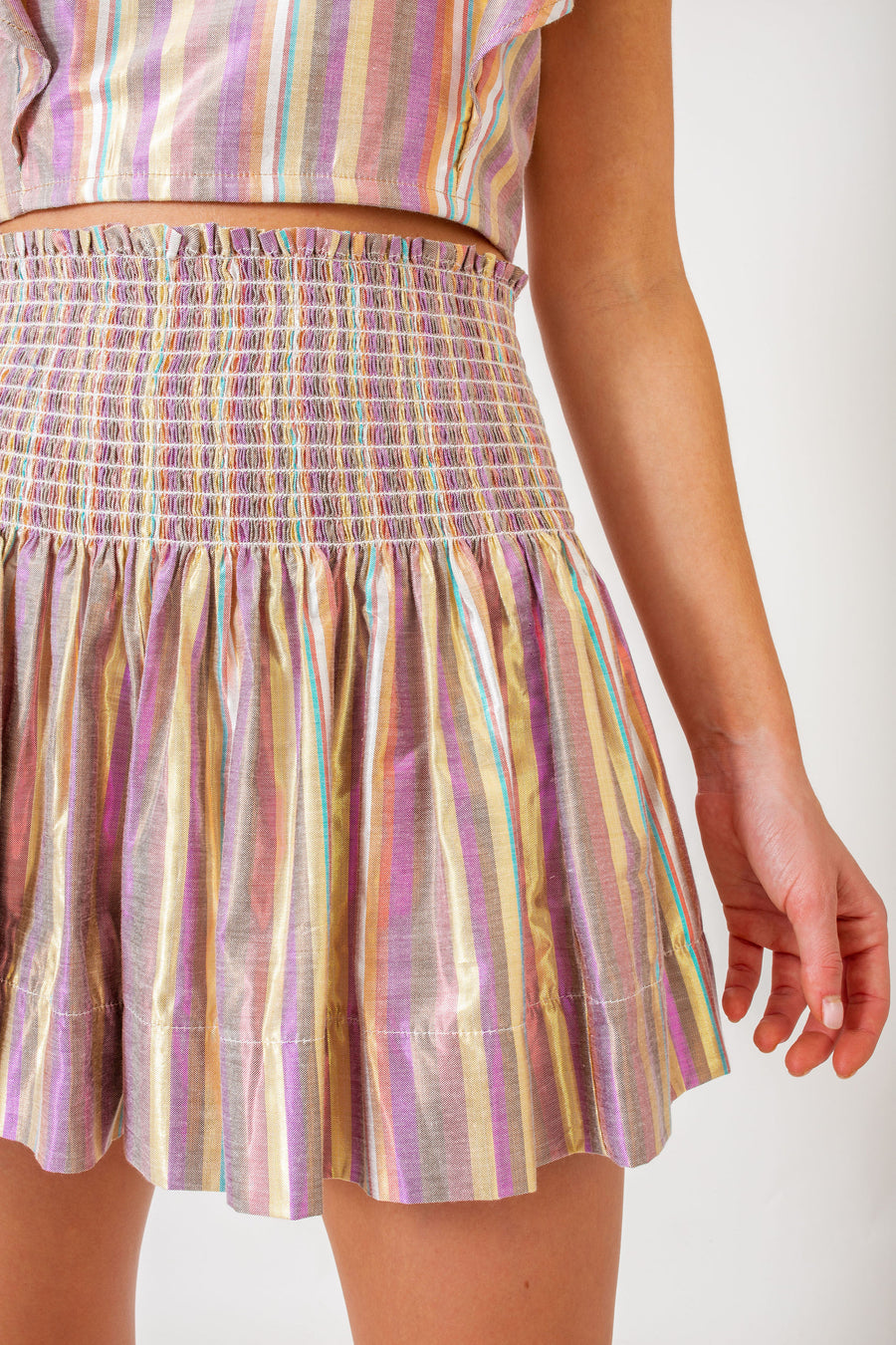 Erica Skirt Disco Stripe