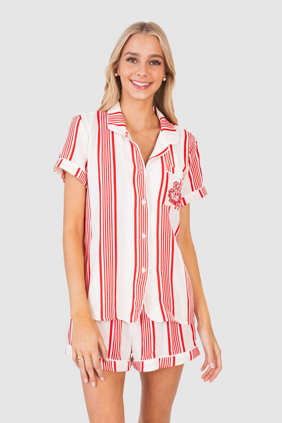 Pajama Set Bright Red Stripe *Limited*Edition*