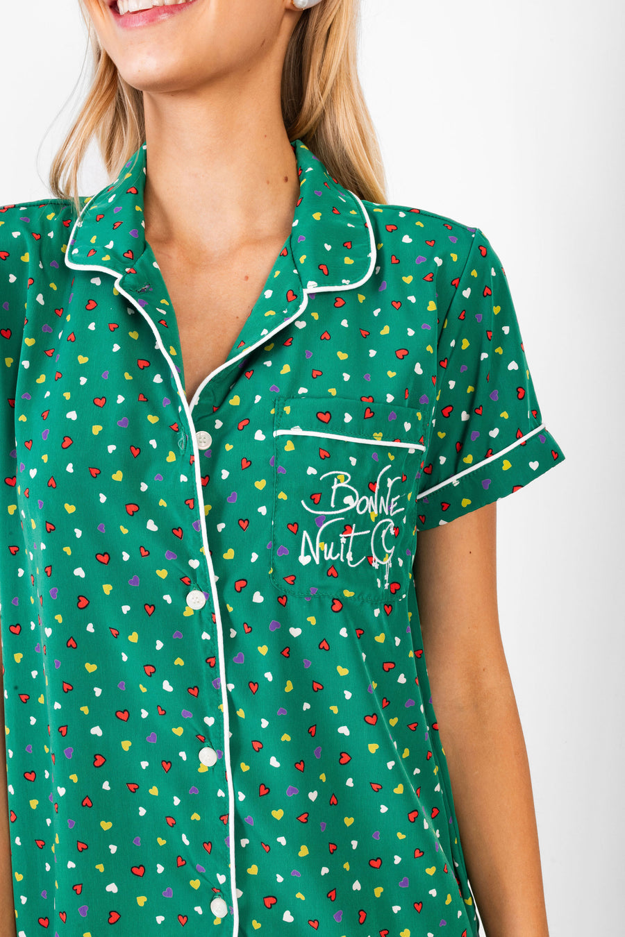Pajama Set Green Hearts *Limited*Edition*