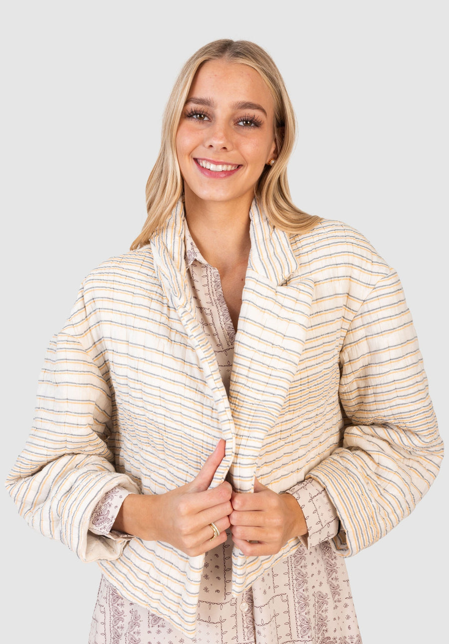 Celese Jacket Stripe Quilting *Limited*Edition*