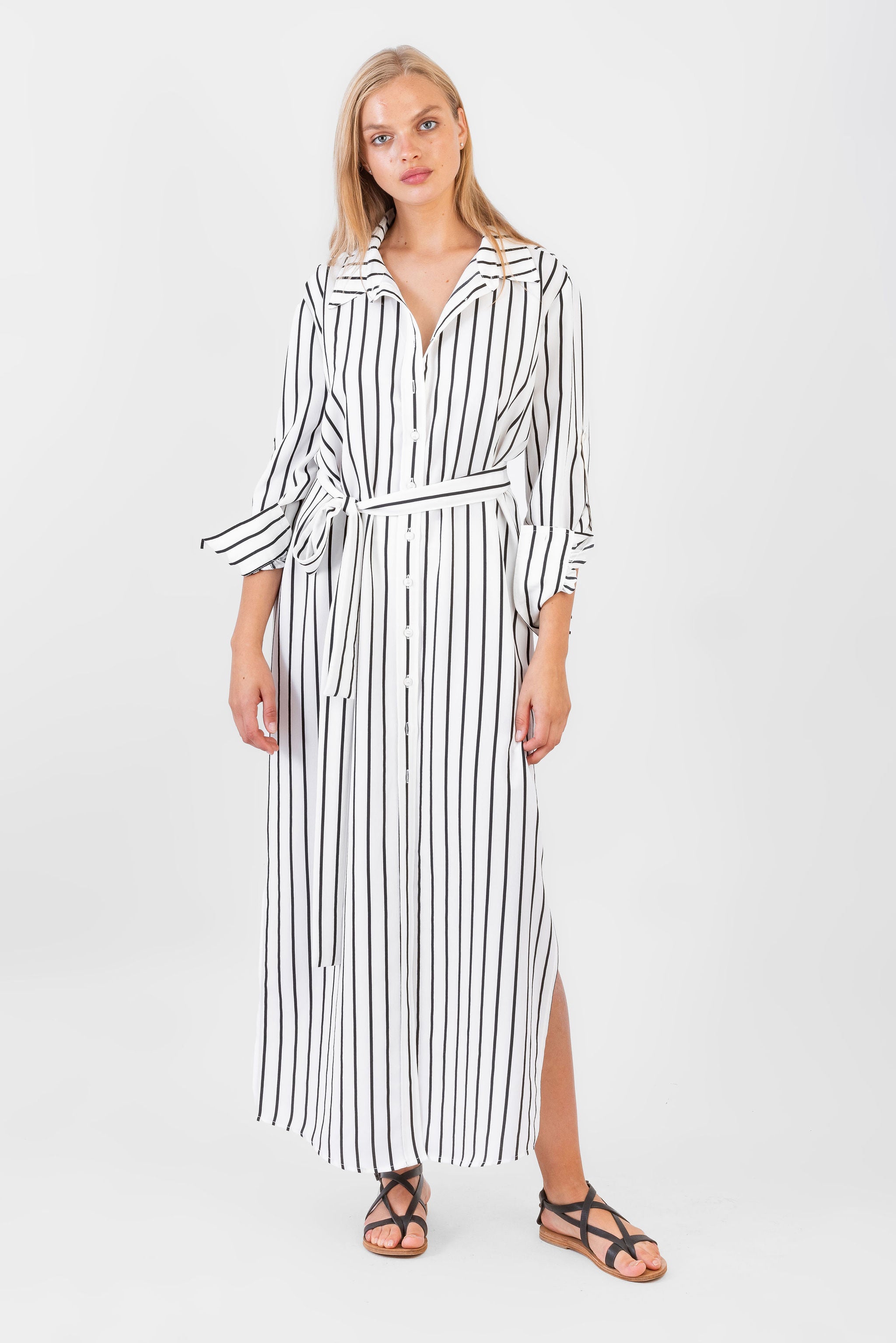 Algers Dress Black & White Stripe – Shop KOCH