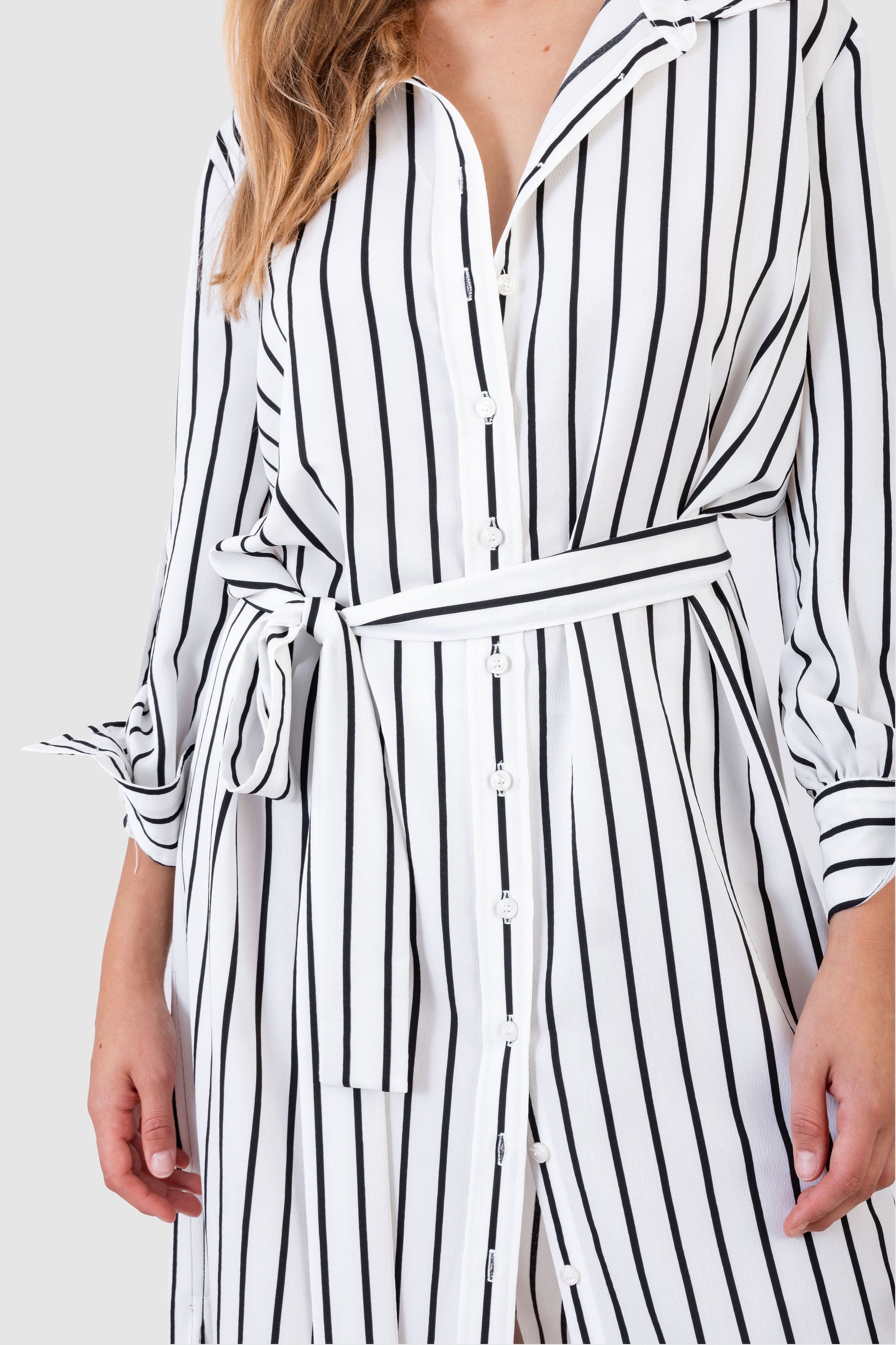 Algers Dress Black & White Stripe Shop KOCH Algers Dress Black & White Stripe Shop KOCH