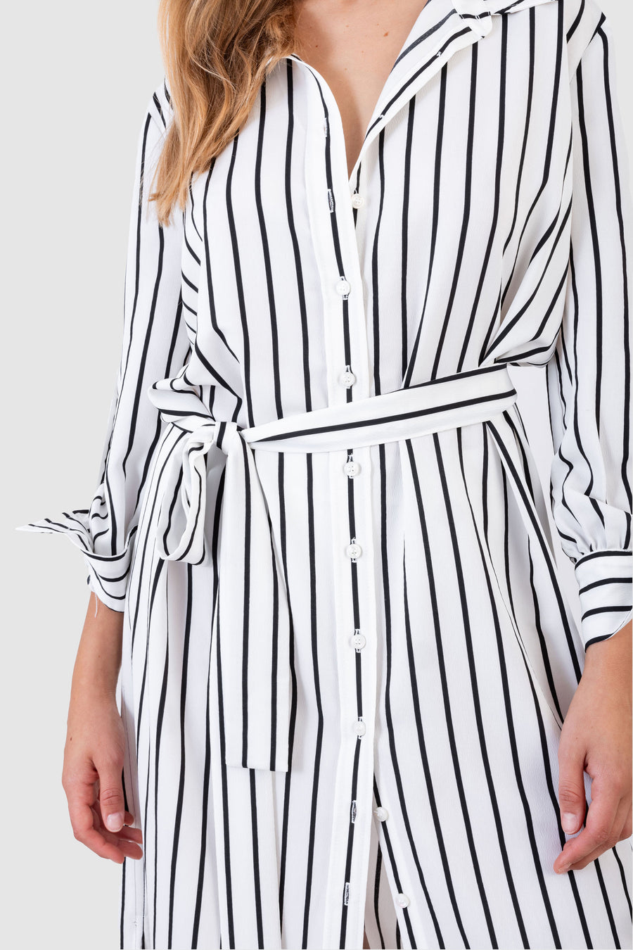 Algers Dress Black & White Stripe Shop KOCH Algers Dress Black & White Stripe Shop KOCH
