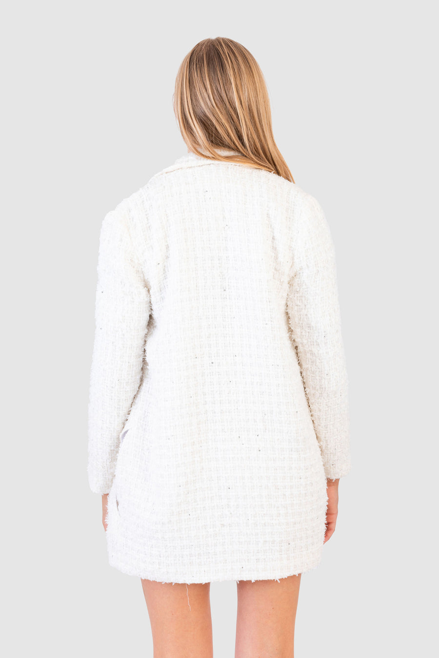 Annie Jacket Lux White Tweed