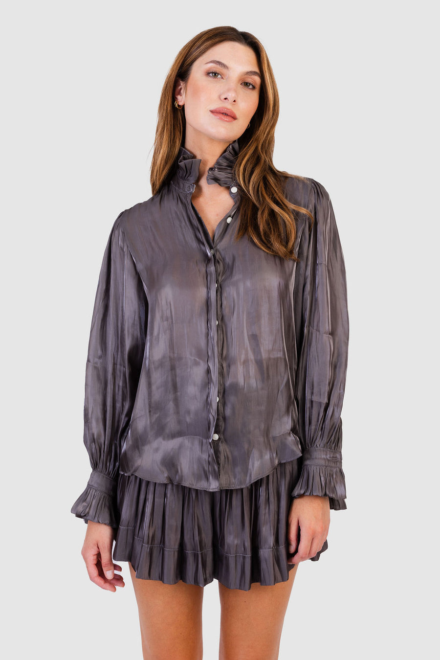 Erica Skirt Steel Gloss '25