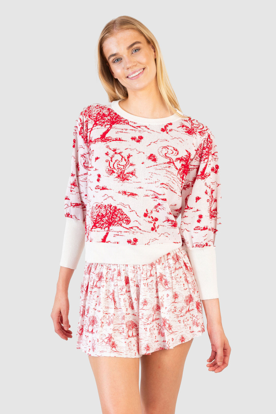 Madeline Sweater Red Toile *Limited*Edition*