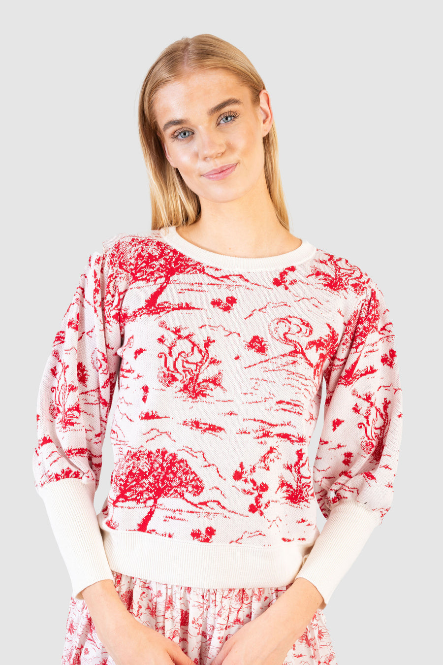 Madeline Sweater Red Toile *Limited*Edition*