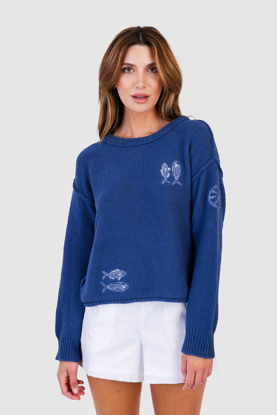 Blue Fish Sweater