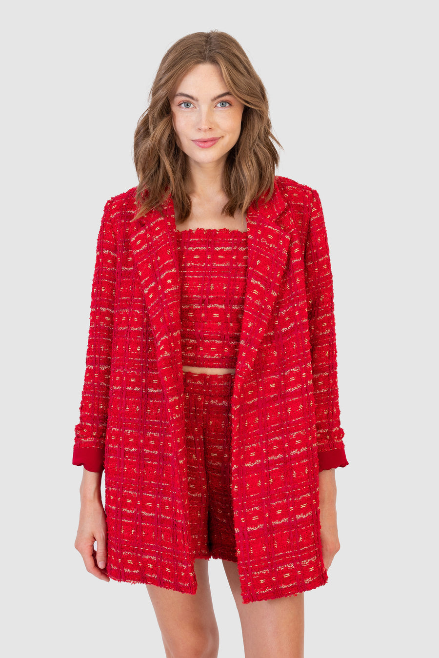 Annie Jacket Cherry Tweed
