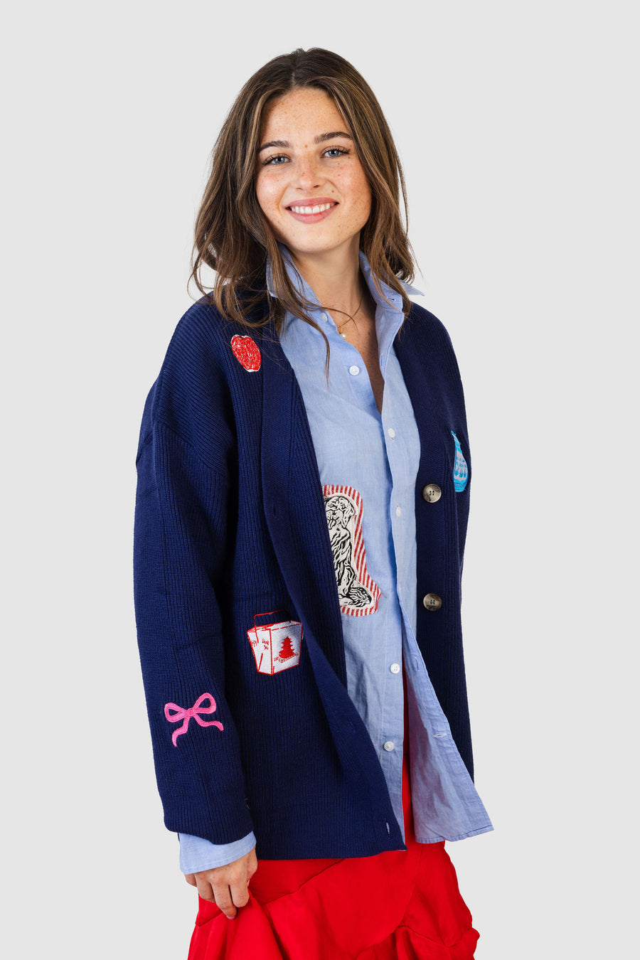 Asher Cardigan 5th Avenue Navy