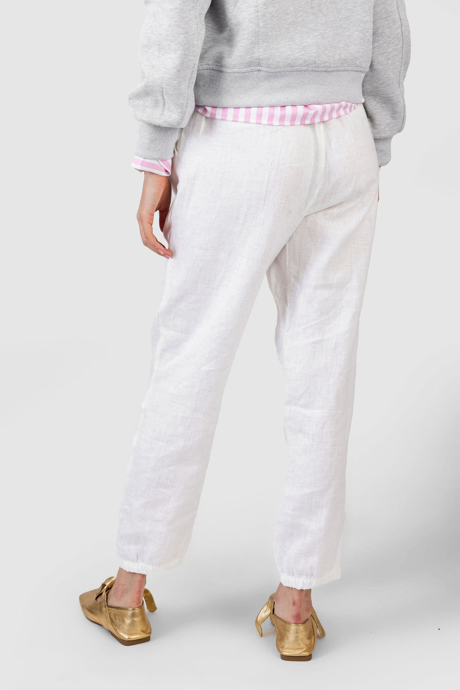 Charlie Pants White Linen