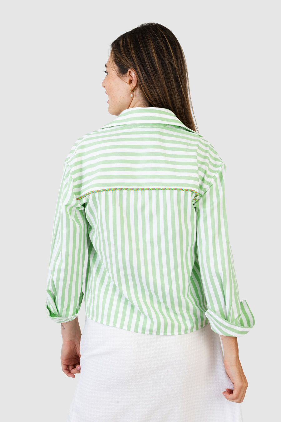 Lane Top Pistachio Stripe