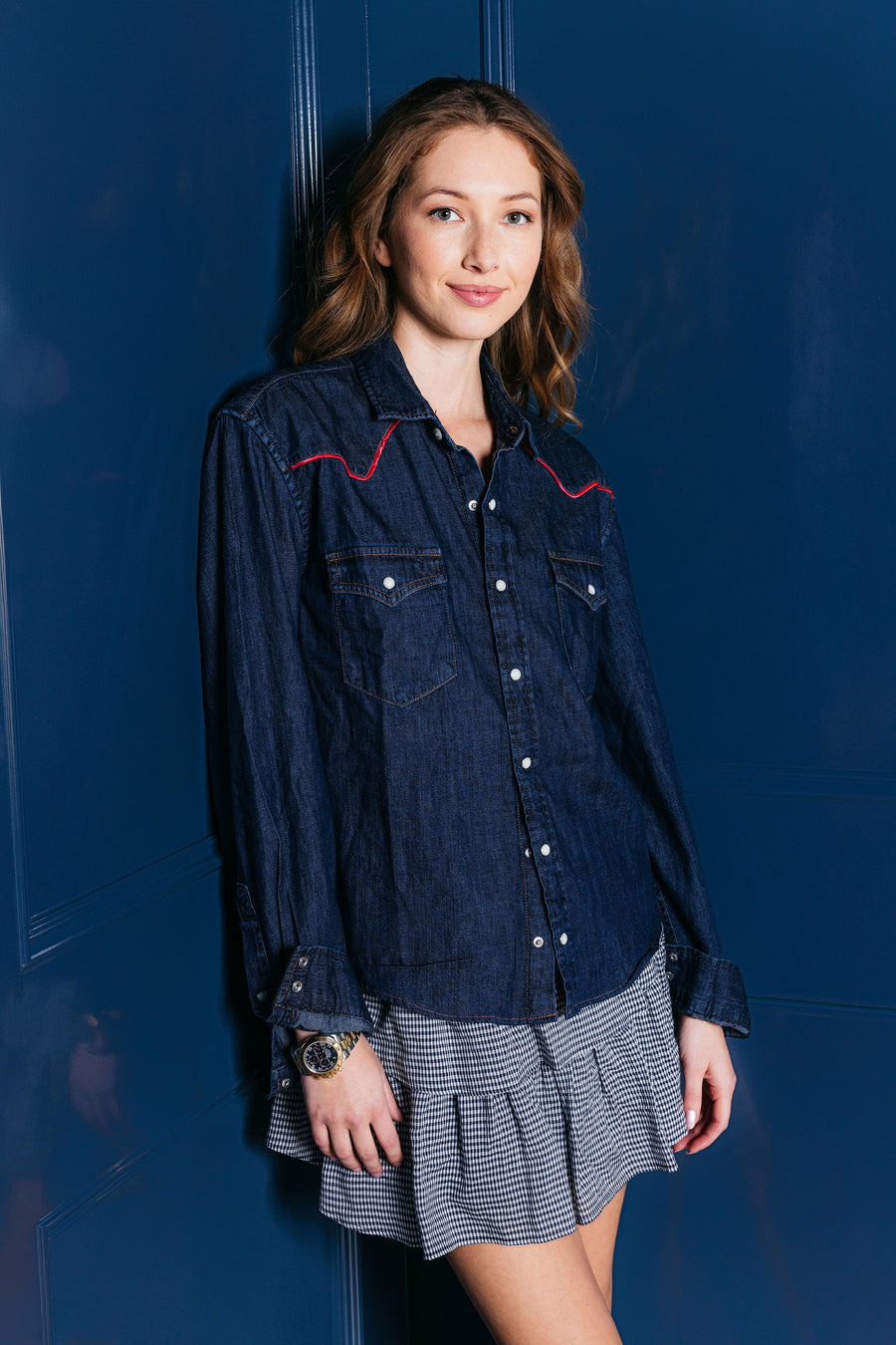 HASSIE SHIRT DARK WASH