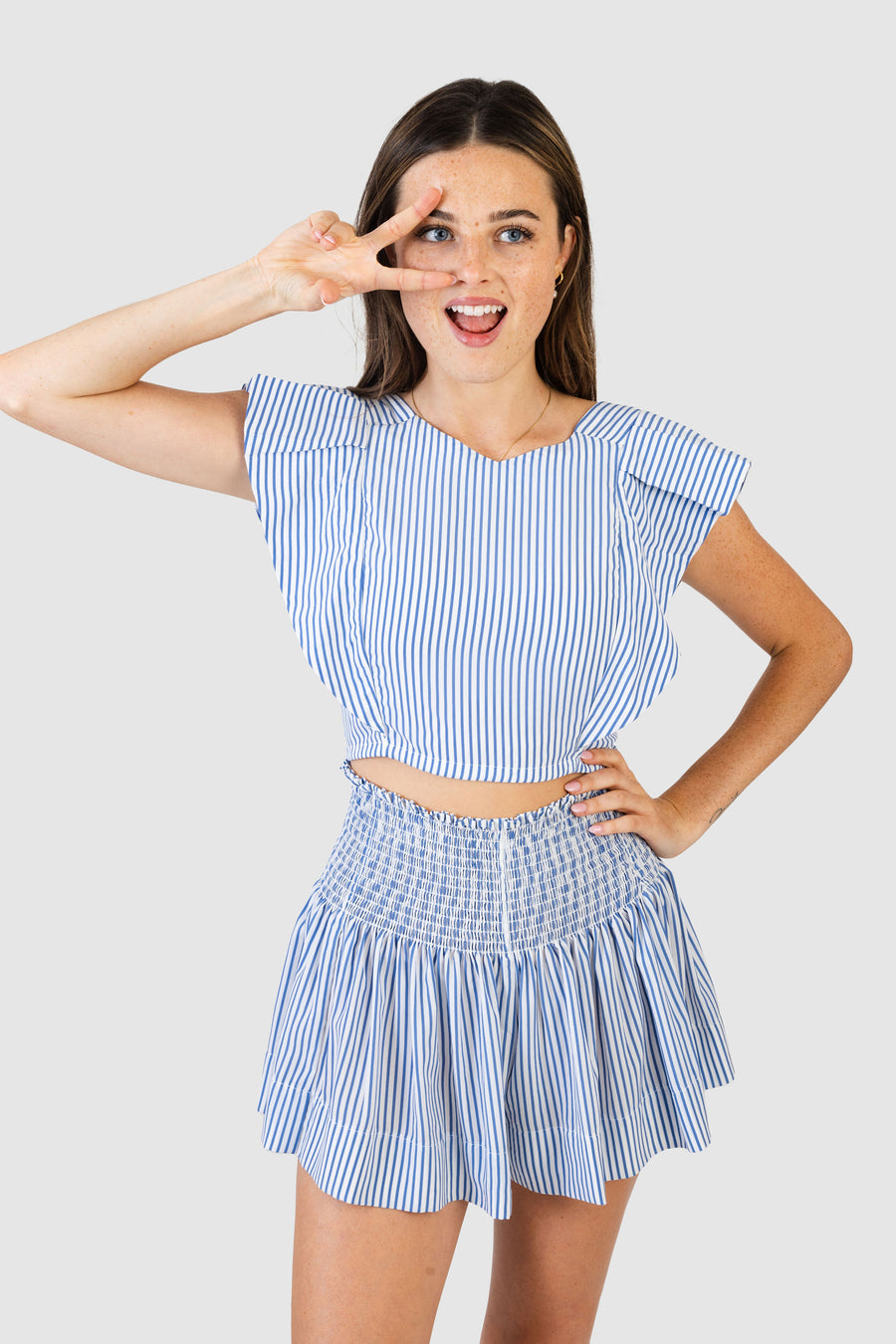 Erica Skirt Sea Stripe