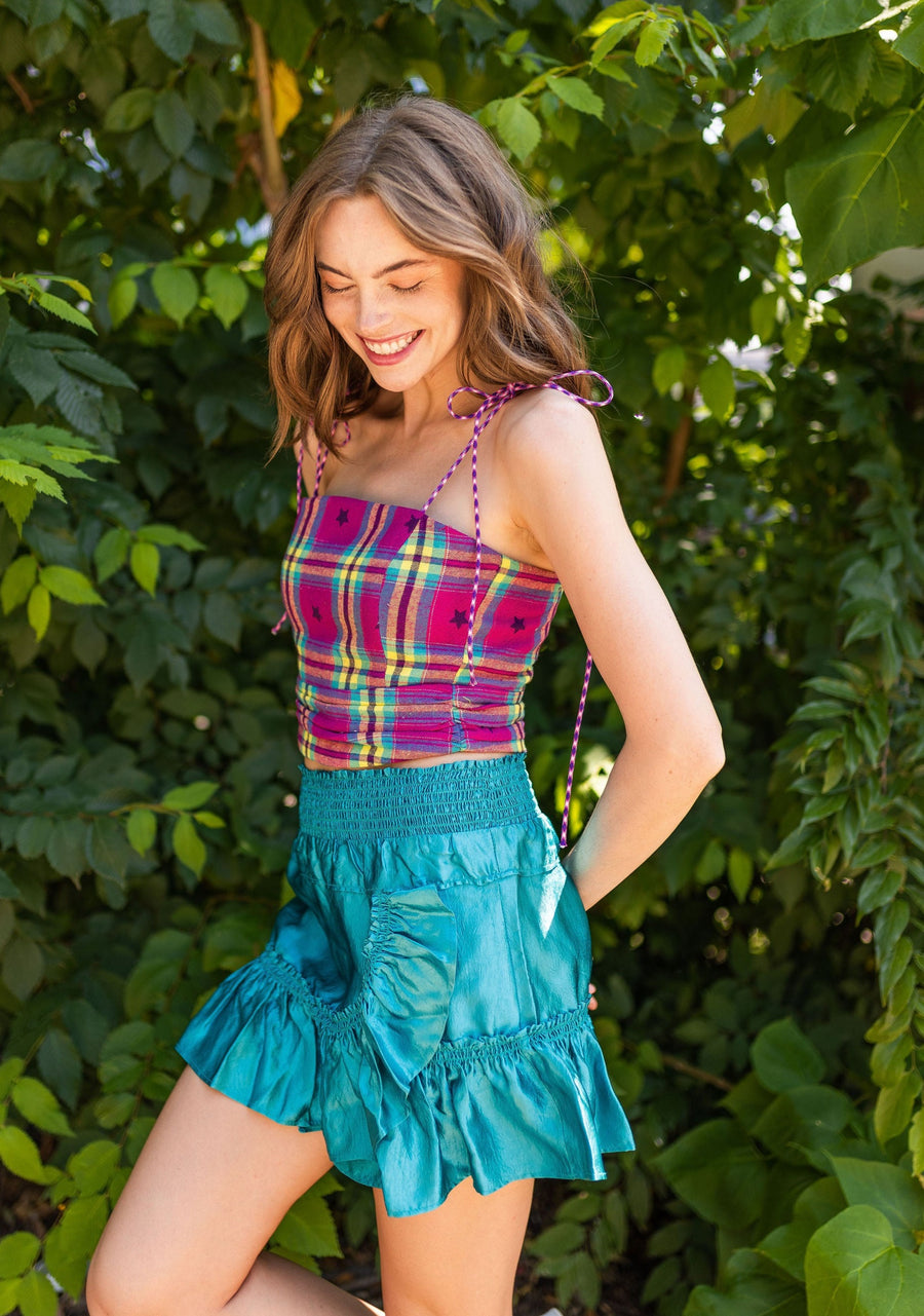 Genna Skirt Turquoise Pearl