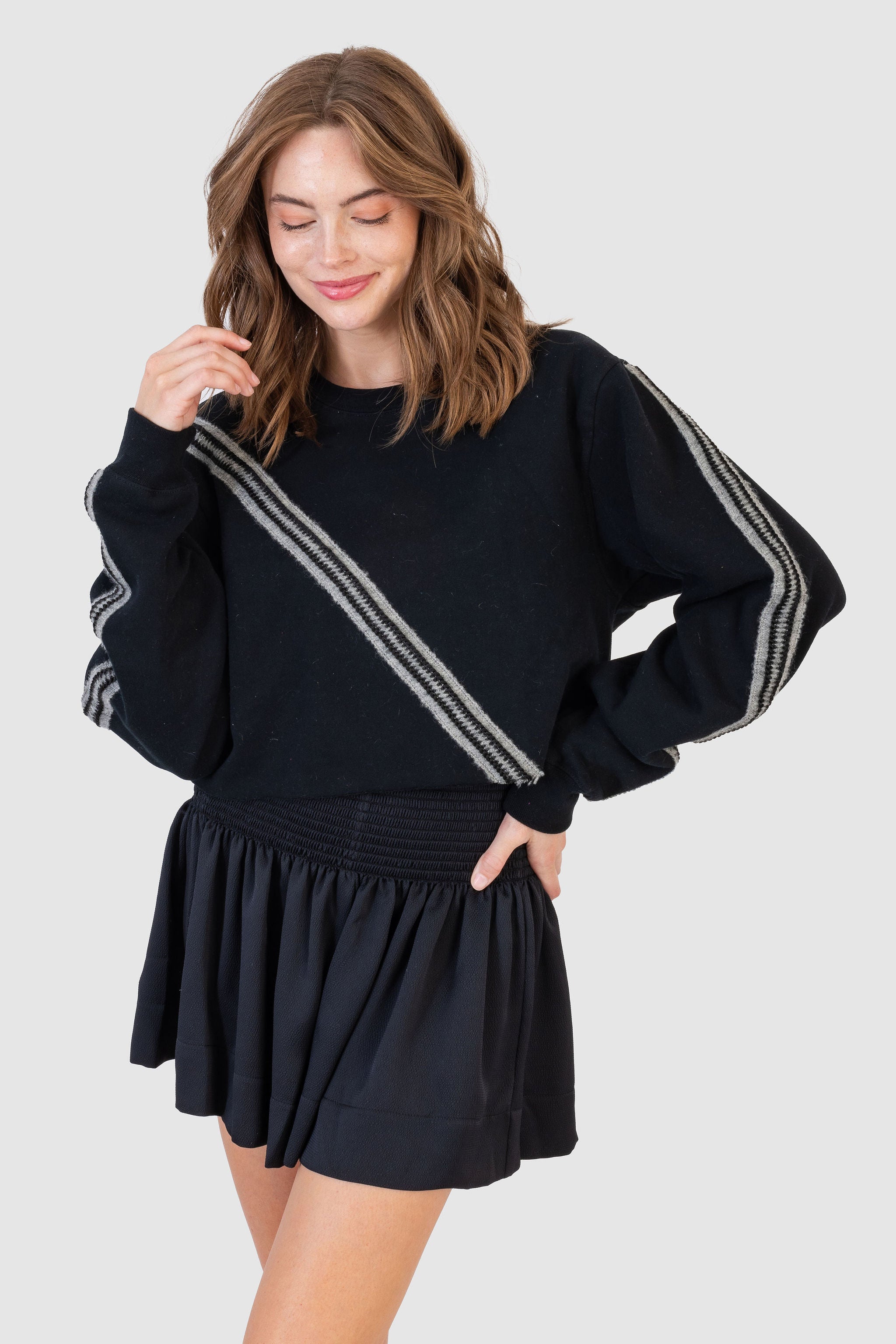 Koch Chase Crop Le Beach Toile Sweatshirt