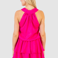 strapless open back dress Haley Dress Punch Pink – Shop KOCH