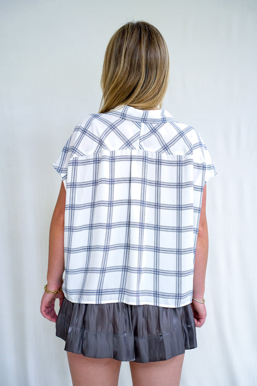 Spencer Top Marine Plaid '25