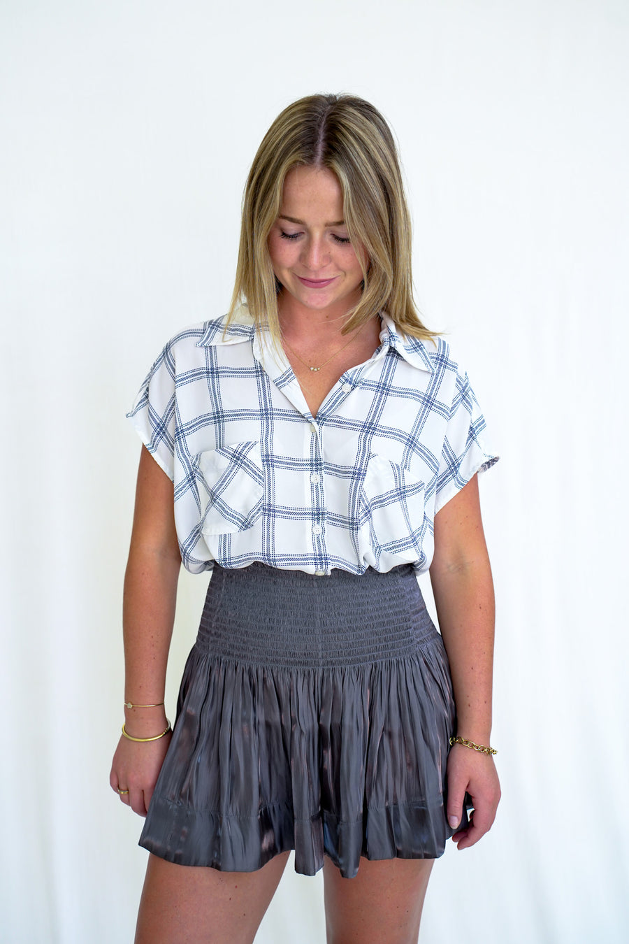Erica Skirt Steel Gloss '25