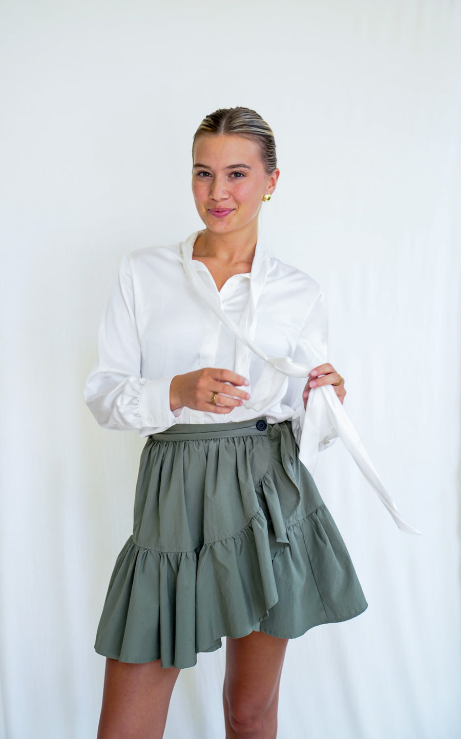 Georgie Skirt Army Green '25