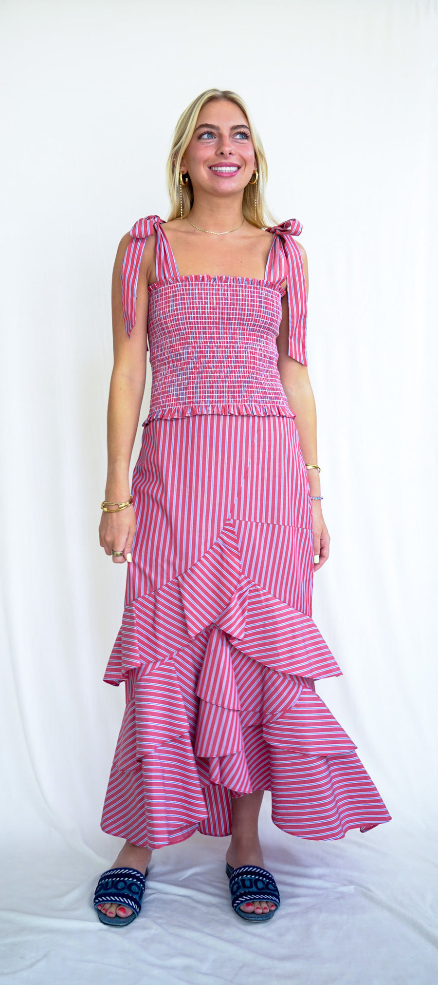 Greta Skirt London Red Stripe '25