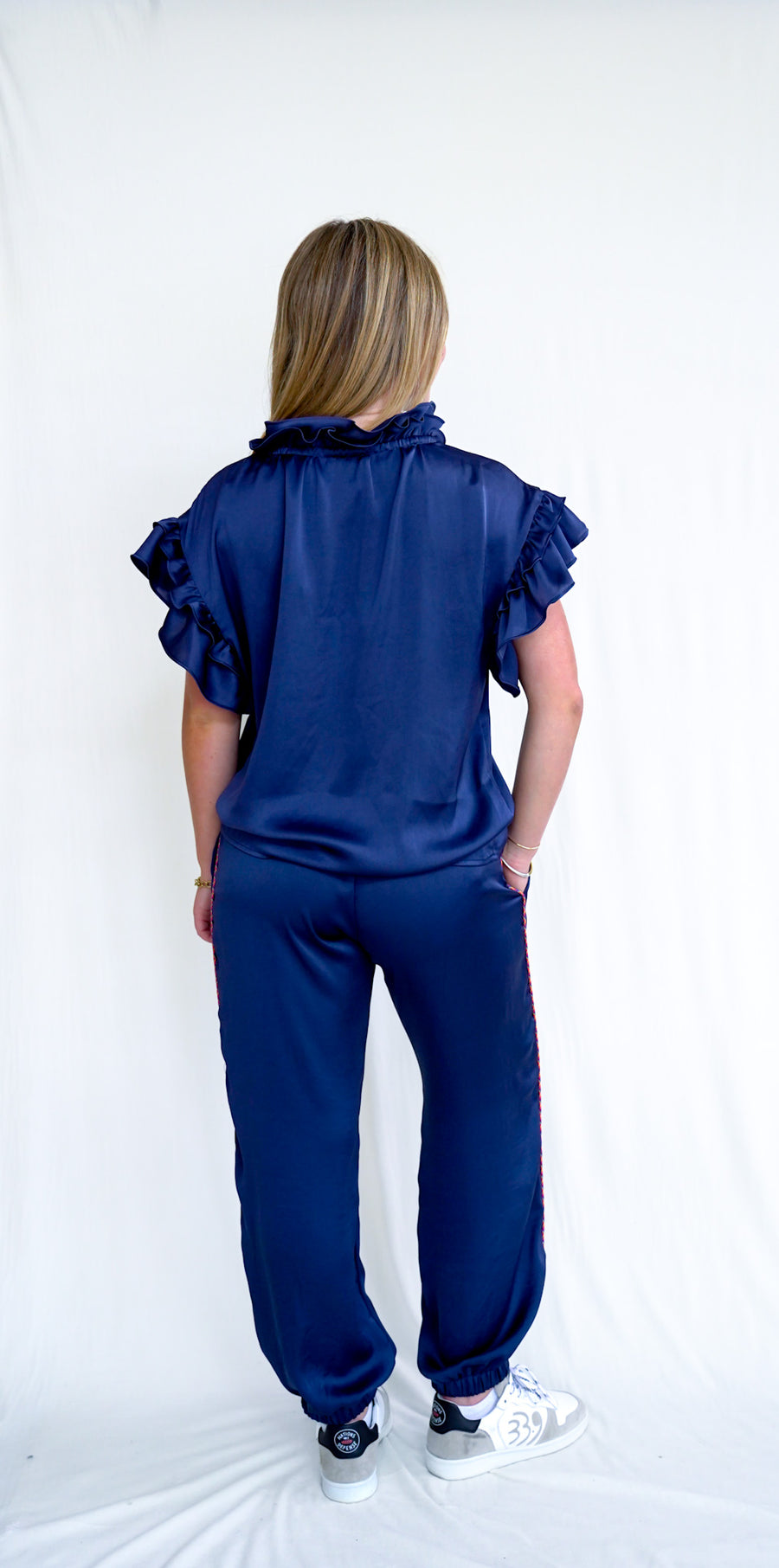 Hunter Pants Navy Polysatin