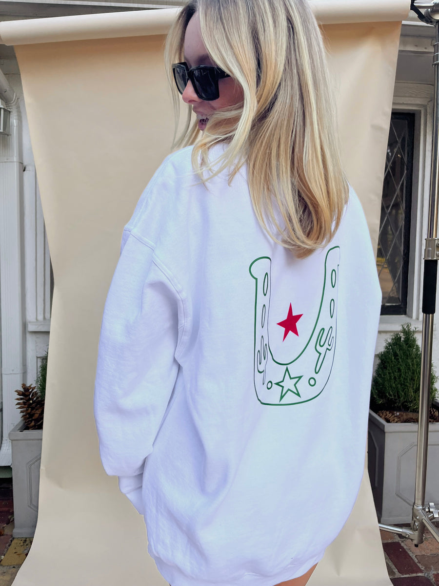 FEELING LUCKY HOLIDAY Sweatshirt + Socks BUNDLE