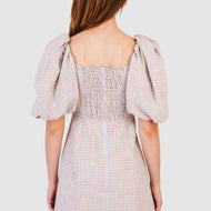 Chloe Dress Rainbow Check – Shop KOCH