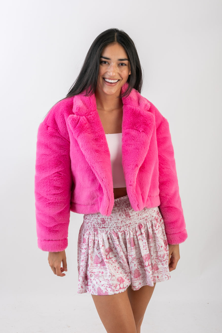 CELESE JACKET PINK PUNCH FAUX *LIMITED*EDITION*
