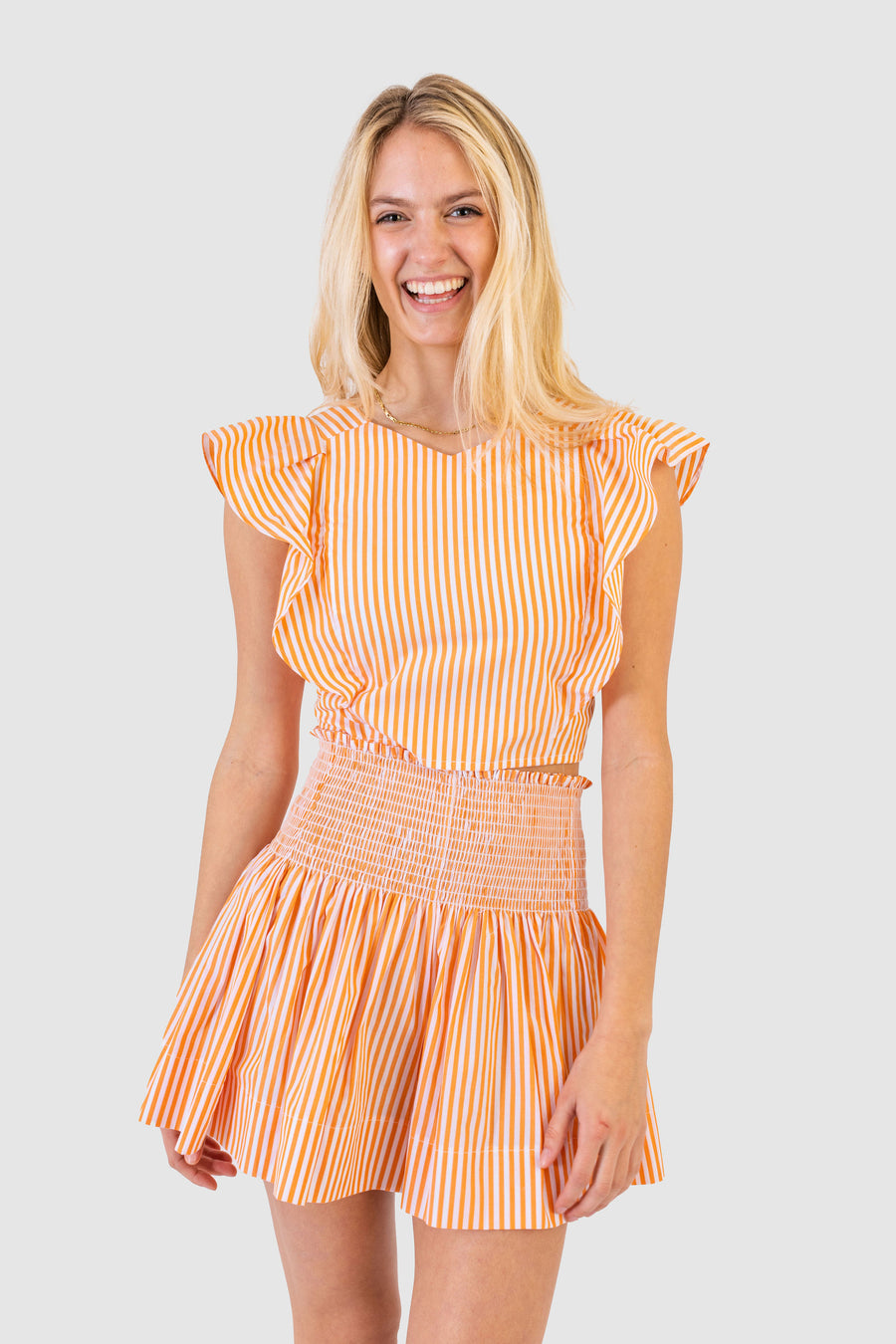 CECILIA TOP ORANGE STRIPE *LIMITED*EDITION*