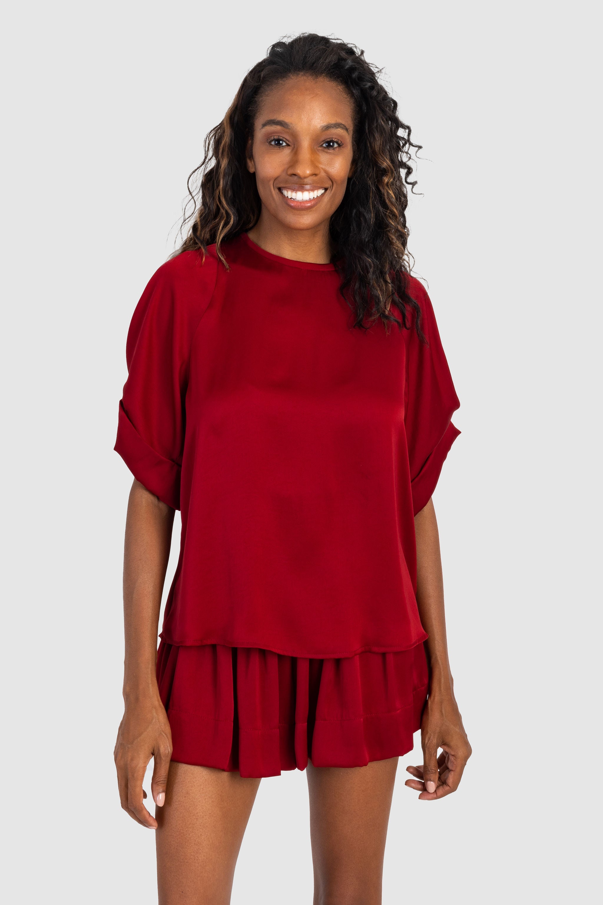Cristiano Top Ruby Polysatin – Shop KOCH