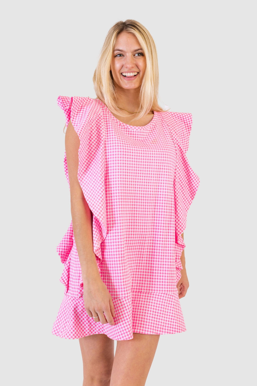 Noah Dress Hot Pink Gingham *Limited*Edition*