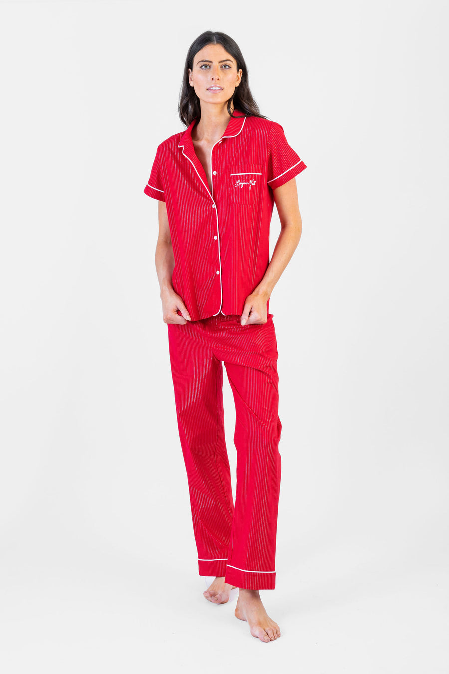 Pajama Set Red Stripe Long *Limited*Edition*