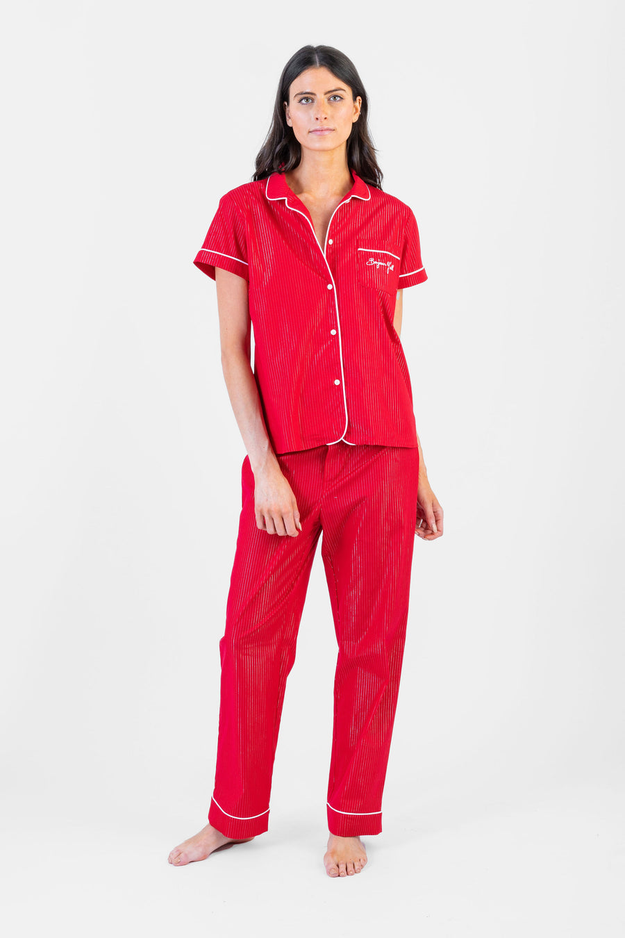 Pajama Set Red Stripe Long *Limited*Edition*