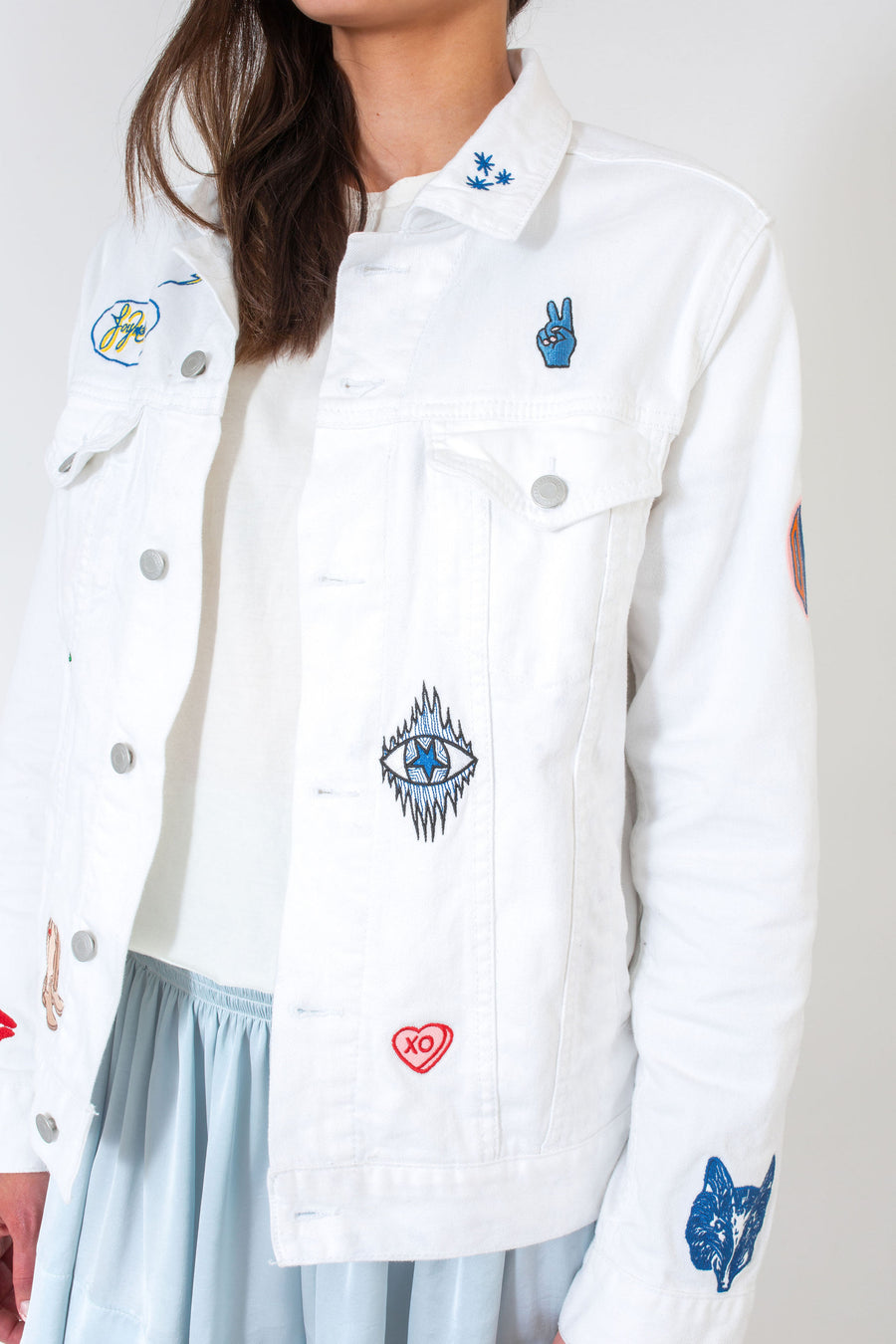 Jacket Desigual EXOTIC WHITE JACKET - Premium women's clothing store -  fashionable clothes | Eye For Fashion store