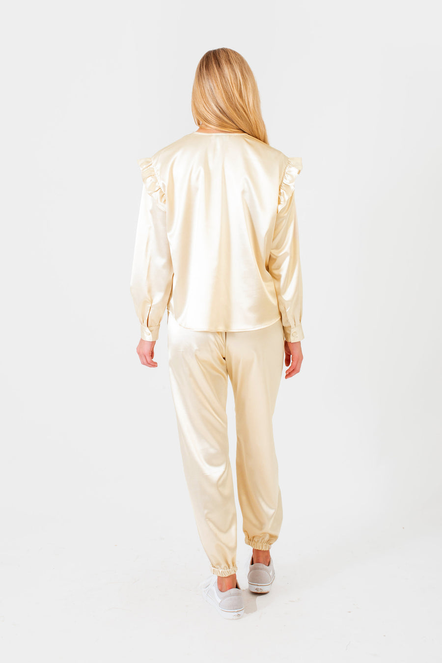 Hunter Pants Champagne Polysatin