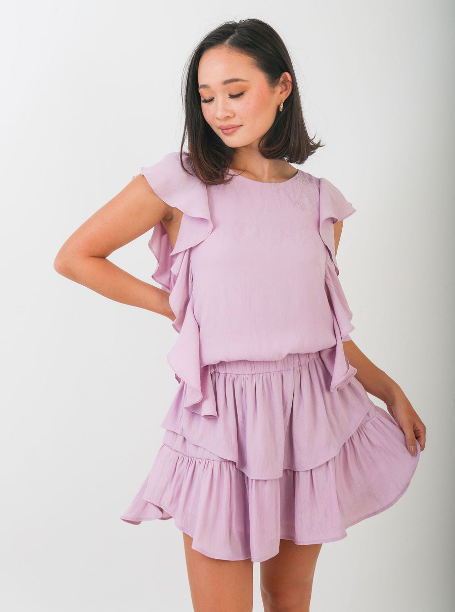 pink python dress One-Shoulder Georgette Dress with Python Textured Tulle Bodice and Daring Slit by georges hobeika Elilhaam
