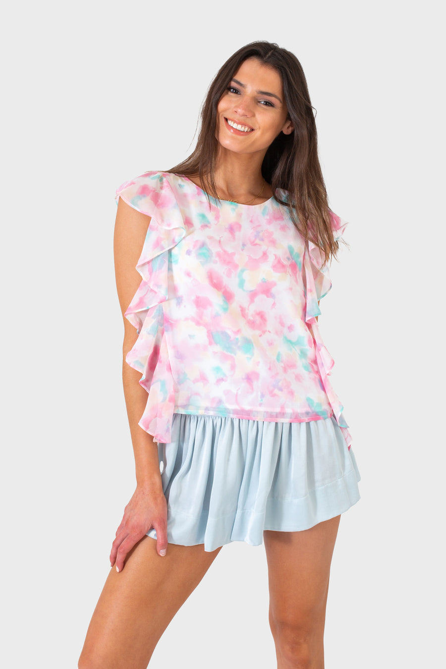 CARA TOP COTTON CANDY TIE DYE