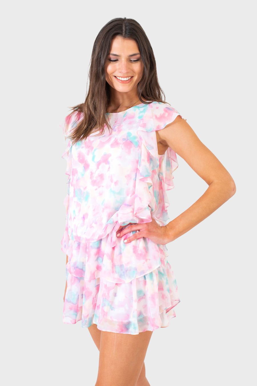 CARA TOP COTTON CANDY TIE DYE