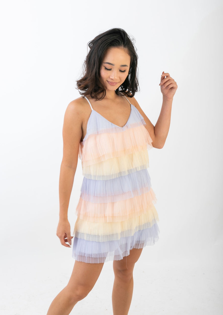 Sloan Mini Dress Sunrise Tulle