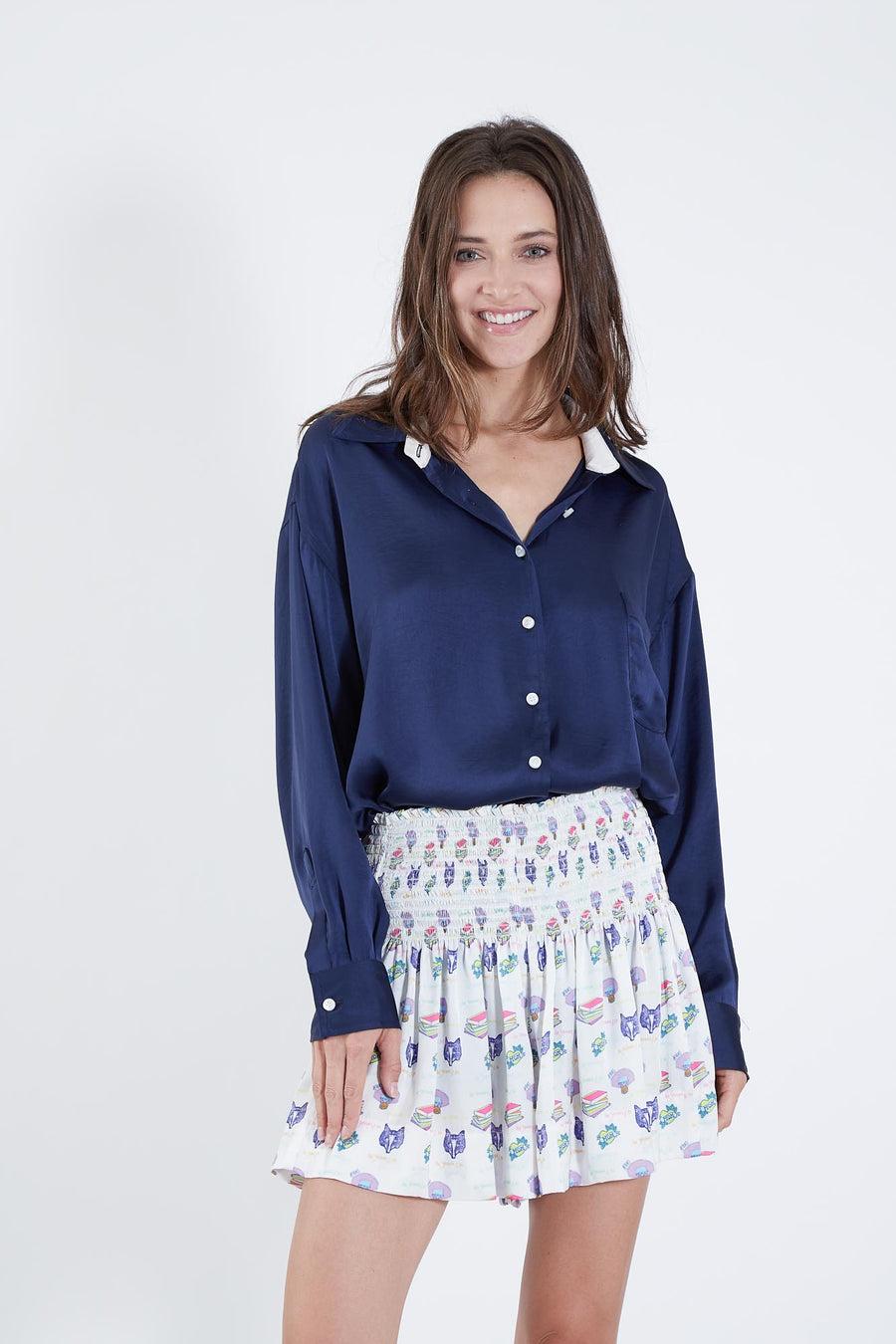 ERICA SKIRT NICKS PRINT